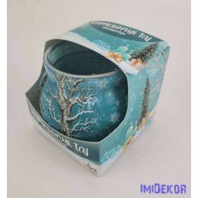   Illatos poharas gyertya 70g illatmécses - Karácsonyi táj 2