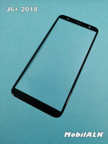 Samsung Galaxy J6+ J6 Plus J610 érintő kijelző üveg üveglap fekete
