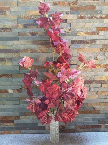Őszi 77 leveles selyem futó 80 cm - Vörös