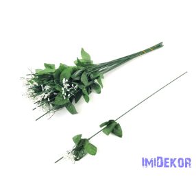 Rózsa szár 2 levél+rezgő fürt 45 cm