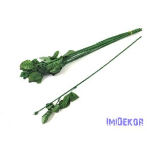 Rózsa szár 2x3 levéllel 60 cm