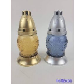 Mintás üvegmécses 16 cm LA 132 - Light Mix