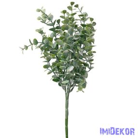 Eukaliptusz 7 ágú műzöld csokor 35cm - Sötétzöld