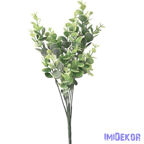 Eukaliptusz 7 ágú műzöld csokor 34cm - Világoszöld