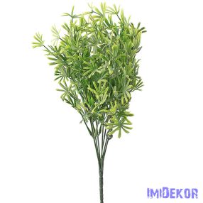 Műzöld 7 ágú dekor bokor 34cm - Világoszöld