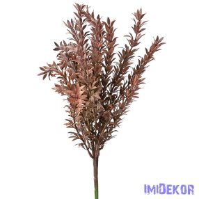 Műzöld 7 ágú dekor bokor 40cm - Barna