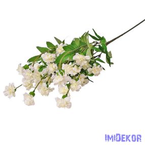 Kerti szegfű ág 70cm - Törtfehér