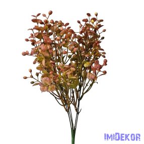 Bogyós leveles műzöld bokor 40cm - Sötét narancsos