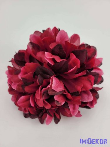 Krizantém selyemvirág fej 13 cm - Pink Melanzs