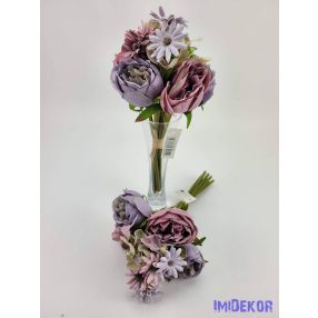 Ranunculus vegyes csokor 28 cm - Pasztel Lilás mix