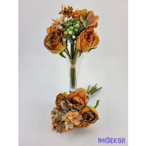 Ranunculus vegyes csokor 28 cm - Narancs mix