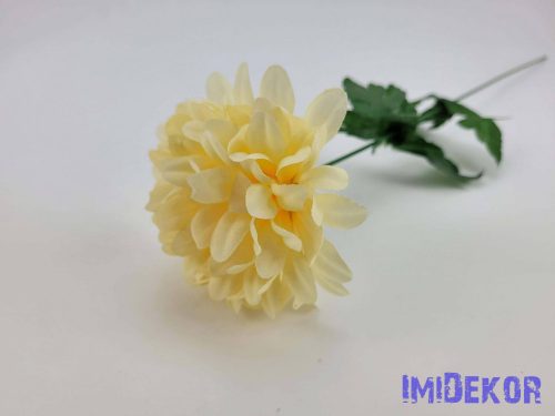 Krizantém szálas selyemvirág 50 cm - Barackos
