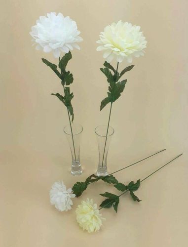 Krizantém szálas selyemvirág 50 cm - Több Színben