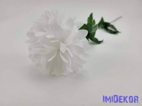 Krizantém szálas selyemvirág 50 cm - Fehér