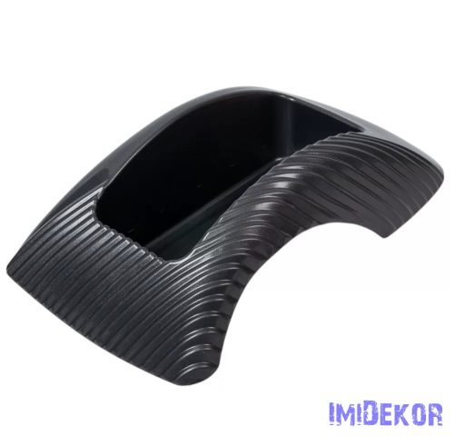 Műanyag domború tál mintás 33,5x20x10cm - Grafit