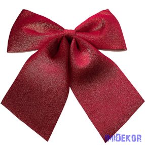 Csillogó bársony masni, 28 x 34cm - Bordó