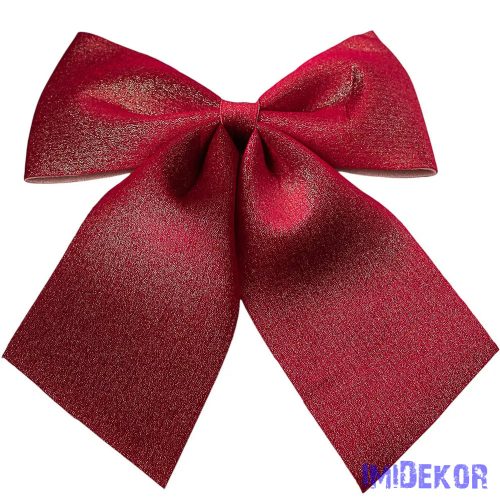 Csillogó bársony masni, 28 x 34cm - Bordó