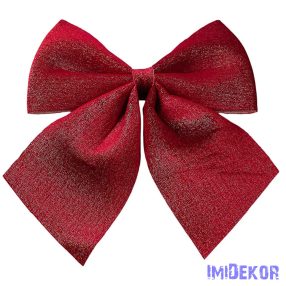 Csillogó bársony masni, 20 x 24cm - Bordó