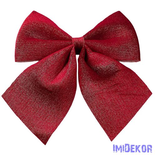 Csillogó bársony masni, 20 x 24cm - Bordó