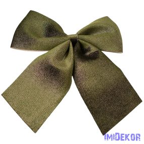 Csillogó bársony masni, 28 x 34cm - Zöld