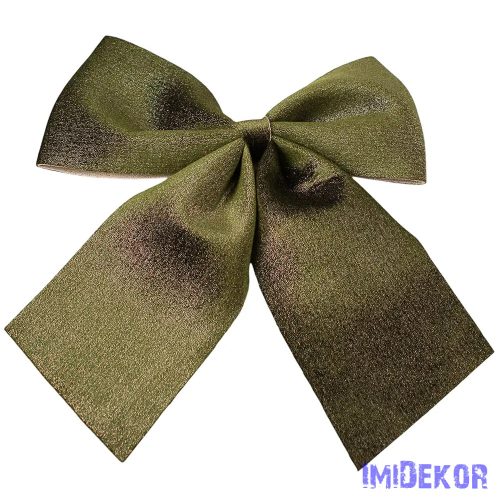 Csillogó bársony masni, 28 x 34cm - Zöld