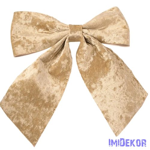 Fényes bársony masni, 28 x 34cm - Pezsgő