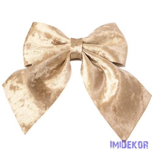 Fényes bársony masni, 20 x 24cm - Pezsgő