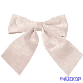 Fényes bársony masni, 28 x 34cm - Fehér