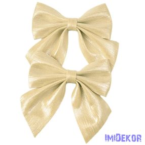 Fényes masni készlet, 2db., 12 x 13cm - Pezsgő