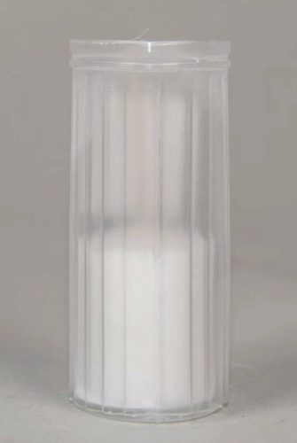 Mécsesbetét áttetsző poharas 10 cm / 35 g / 10 óra mécses betét MTB35