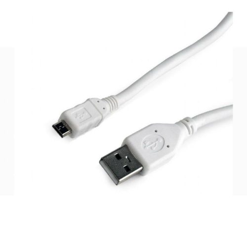 Gembird Micro USB kábel töltő töltőkábel adatkábel fehér 1 méter USB - 5 PIN kiváló minőség