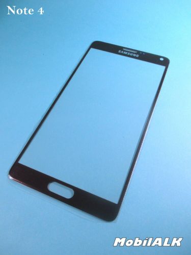 Samsung Galaxy Note 4 - 5,7" - N910 gyári érintő panel kijelző üveg üveglap touch fekete