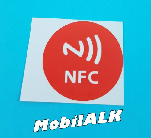 NFC Near field communication matrica sticker Android Windows iOS Új piros