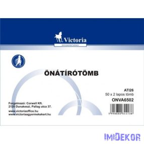 Önátírótömb A6 VICTORIA - 2 példányos 50x2 lap