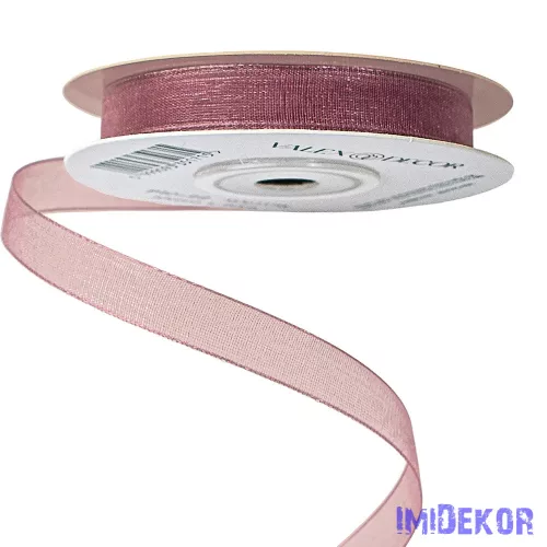 Organza szalag 10mm x 20m - Mályva