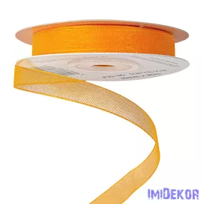 Organza szalag 10mm x 20m - Napsárga