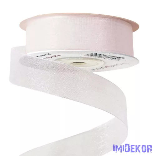 Organza szalag 20mm x 20m - Fehér