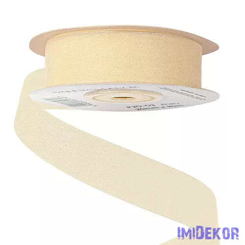 Organza szalag 20mm x 20m - Ekrü