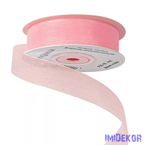 Organza szalag 20mm x 20m - Rózsaszín
