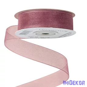 Organza szalag 20mm x 20m - Mályva