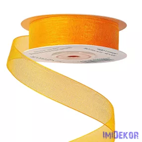 Organza szalag 20mm x 20m - Napsárga