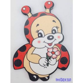 Cuki piros pöttyös katica tábla