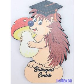 Süni gombával ballagó kalapban tábla - Feliratos