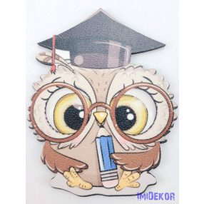 Ceruzás bagoly tábla ballagó kalapban