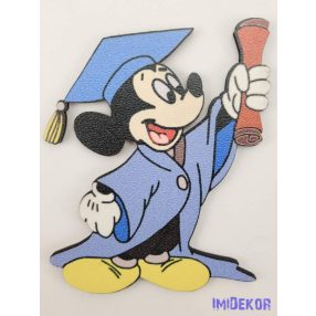 Mickey talárban és kalapban tábla - Kék