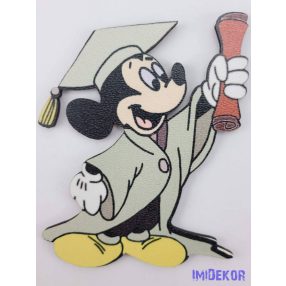Mickey talárban és kalapban tábla - Zöld