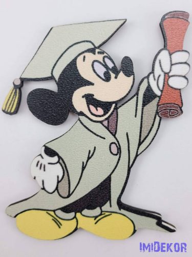 Mickey talárban és kalapban tábla - Zöld