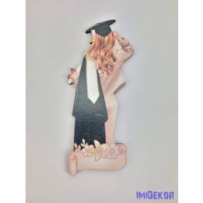 Ballagó lány táblácska