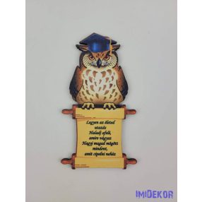 Papírtekercsen ülő bagoly - Idézettel Új