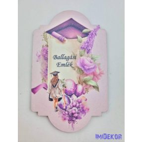 Ballagó figura 25 - Lila lány